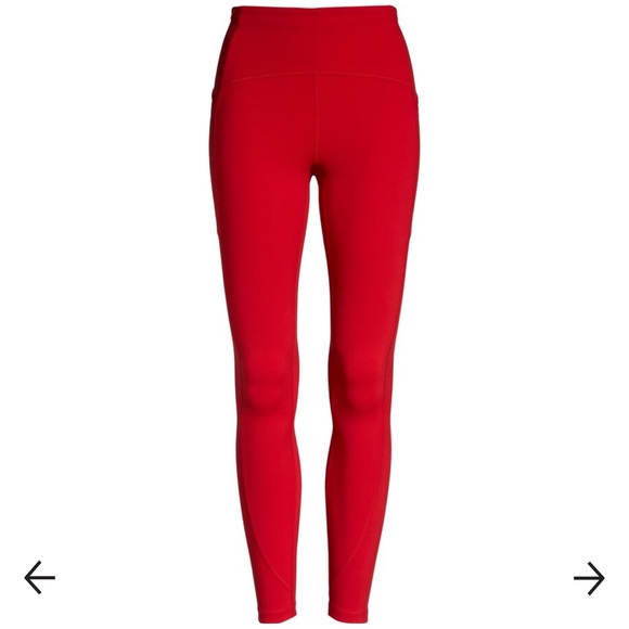 Zella red samba high wasted leggings NWT - Picture 5 of 8